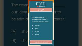 TOEFL Grammar Practice 309  Structure Questions Causative [upl. by Aicilaana]