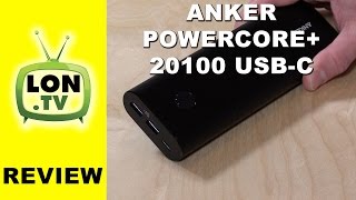 Anker PowerCore 20100 USB  USBC TypeC External Battery Review [upl. by Sedecram]