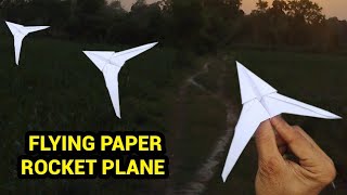 How to make notebook paper origami rocket plane making very trending newpaperplane [upl. by Calvo504]