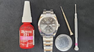 How To Fix Bracelet Loose Screw On a Rolex or Another Models  LOCTITE 221 or 222 [upl. by Keller]