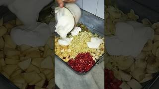 Cream fruit chaat Yummy food fruit cooking recipe shorts viralshorts pop [upl. by Narol]