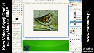 Znaczek pocztowy  Kurs Video Edycji Grafiki na przykładzie GIMP [upl. by Sokem661]