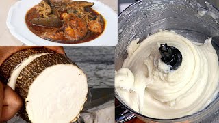 Pounded Yam With A Processor  Nigerian Food [upl. by Malliw]