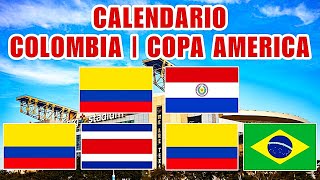 Copa America 2024 Calendario de Colombia [upl. by Seidnac788]