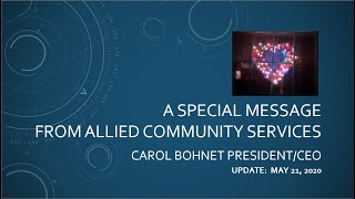 A Special Message from Carol Bohnet CEO [upl. by Dorcus]