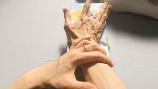 Role play of hands touching the center of a tissue box ASMR [upl. by Kessler321]