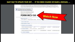 Trucking Business  How To Update Your DOT info 👇 [upl. by Aicirpac914]