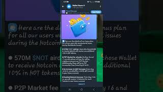 Notcoin በ ዋለት ያወጣ ሁሉ ተጨማሪ Notcoin ሊሰጠው ነው  Telegram wallet bonus for Notcoin withdrawal [upl. by Aidyl]