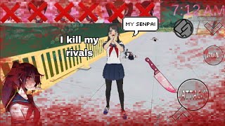 killing my rivals🤭💕  yandere chan simulator 12 android  Dl link🔗🩸 [upl. by Nevlin]