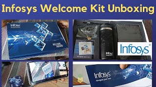 Infosys Welcome Kit 2022 Unboxing  Infosys Freshers Welcome Kit  Freshers kit [upl. by Eelamme320]