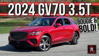 The 2024 Genesis GV70 35T Sport Prestige Is Strikingly Posh Compact Luxury SUV [upl. by Nodnas877]