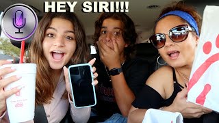 Letting Siri PICK WHAT WE EAT FOR 24 HOURS KEILLYampKENDRY [upl. by Colon]