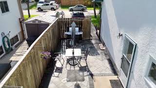 Winnipeg Hardscaping  Patio Paver Installation Project  Drone Footage [upl. by Norrad877]