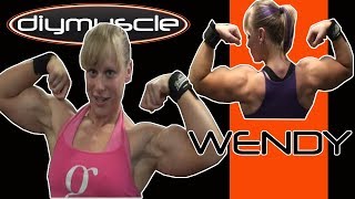 GOING HARD canadian WENDY LINDQUIST female bodybuilder KILLING THE GYM [upl. by Atika]