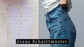 Jeans selber nähen wie man das Schnittmuster für eine Jeans selbst erstellt mit eigenen Maßen [upl. by Christiana]