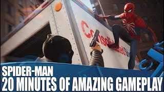 Marvels SpiderMan  20 Minutes Of Amazing Open World PS4 Gameplay [upl. by Hizar]