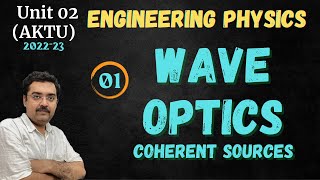 01WAVE OPTICS  What are coherent sources Interference of light Engineering Physics and others [upl. by Esiralc631]