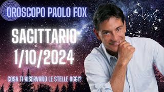 Sagittario ♐️ LOroscopo di Paolo Fox  1 Ottobre 2024  Martedì impegnativo a rallentatore [upl. by Reivazx]