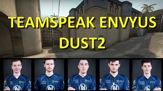 Envyus TEAMSPEAK  DUST2 vs NaVi [upl. by Basilius884]