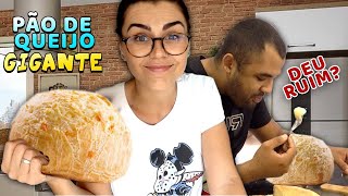 FIZ UM PÃO DE QUEIJO GIGANTE  DEU RUIM [upl. by Arama]