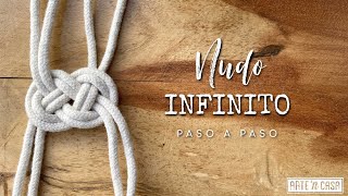 Cómo hacer un Nudo Infinito con 4 cuerdas paso a paso  Sailor Knot  DIY Macramé [upl. by Arodaeht]