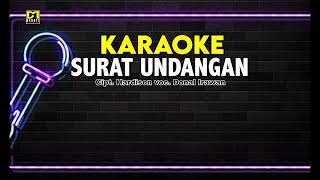 KARAOKE Surat Undangan  Donal Irawan  lagu kerinci terbaru [upl. by Yobybab]