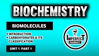 Carbohydrates  Biomolecules  Biochemistry  B Pharma 2nd Semester [upl. by Cash]