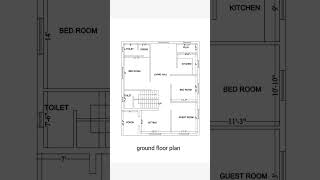 Ground floor plan 3BHK homeplan home housedesign shorts [upl. by Hauser]