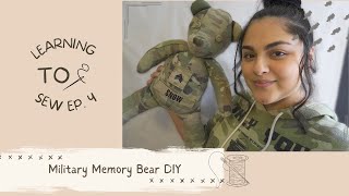 Sewing a Memory BearMilitary edition  DIY military memory bear [upl. by Buddy]