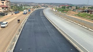 New Extension Of Sealant On The Cement Stabilized Base To AmasamanOFANKOR NSAWAM ROAD EXPANSION [upl. by Leirraj]