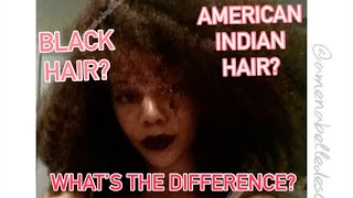 Are American Indian Hair amp Black Hair the same thing  The Diaspora of Black Natural Hair [upl. by Ardelle]