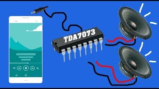 CIRCUITO AMPLIFICADOR DE SONIDO ESTEREO MÁS FÁCIL DEL MUNDO TDA7073 TDA7053 BIEN EXPLICADO [upl. by Edson]