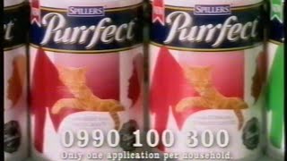 Spillers Purrfect advert  Broadcast 17th October 1995 ITV UK [upl. by Aivart]