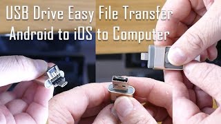 Easy Transfer 3 in 1 OTG USB Flash Drive for Android iPhone amp Computer [upl. by Sephira]