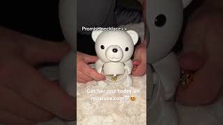 White rose bear available on missluvecom order today for 50 of🤍😍 foryou love rosebear [upl. by Mclaurin]