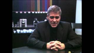 George Clooney Exclusive Interview while filming Nespresso Commercial  ScreenSlam [upl. by Enal]