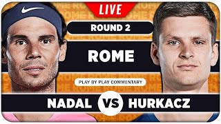 NADAL vs HURKACZ • ATP Rome 2024 • LIVE Tennis PlaybyPlay Stream [upl. by Parthinia]