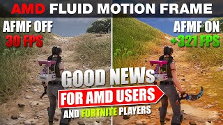 BEST AMD Radeon Settings For GAMING AMD FLUID MOTION FRAMES AMD Adrenalin 2411 AFMF For Fortnite [upl. by Albie]