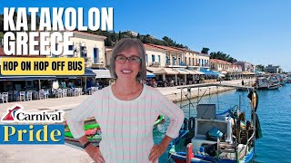 KATAKOLON GREECE Adventure HopOnOff Bus Tour  Carnival Pride [upl. by Adaurd]