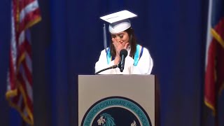 EMOTIONAL VALEDICTORIAN GRADUATION SPEECH OPENS UP ABOUT DEPRESSION [upl. by Eppesuig]