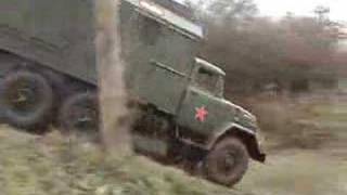 Russian ZIL 6x6 truck goes offroading [upl. by Claiborne]