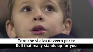 Juventus Theme Song Storia Di Un Grande Amore with Lyrics and Translation [upl. by Wertz554]