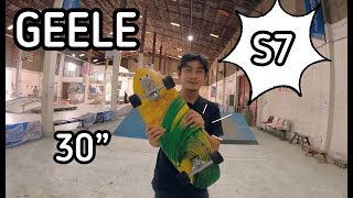 Geele S7 30” Surfskate Review and Test Ride [upl. by Yeleak214]