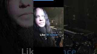 Joey Jordison RIP reveals the drumsticks he used on stage joeyjordison slipknot digitaltourbus [upl. by Silirama]