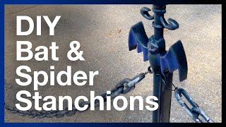 How to make Halloween stanchions A cheap and easy DIY [upl. by Alael]