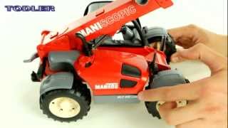 Bruder 02125 Manitou MLT 633 Telescopic Loader REVIEW [upl. by Junina831]