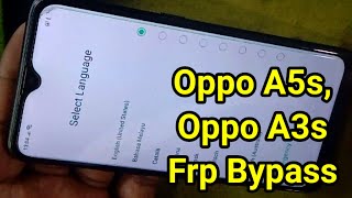 Oppo A5s Oppo A3s Frp Bypass OPPO CPH1909Frp Bypass CPH1920 FRP Google Account Remove [upl. by Erual]