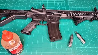 Crosman DPMS SBR Full Auto Co2 BB Rifle [upl. by Marcia]