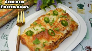 Chicken Enchiladas  Enchilada  Easy Chicken Enchiladas  Enchilada Casserole  By Food Mania [upl. by Annaira]