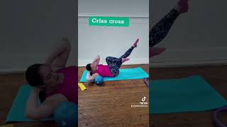 Criss cross is a great one for the core and obliques pilates [upl. by Relyc]